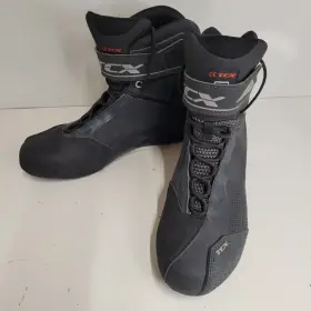 9507 Tcx Rush 2 Air Waterproof Motorcycle Boots Mens 9 Black Biker Ortholite