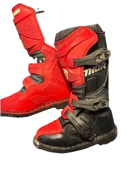 926687 Thir Blitz Xp Thor Youth Size 1 Racing Mx Boots Atv/utv Dirtbike