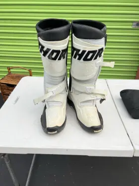 3410-025x Thor Inch Radial Boots Motocross Offroad - Black/black Mx Sole Pick Mens Size