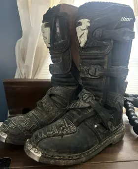 3410-10 Thor Blitz Adult Black White Brown Boot Mx Dirt Bike Off Road Atv Quad Mens Sz 7 3410-10 Thor Blitz Adult Black White Brown Boot Mx Dirt Bike Off Road Atv Quad Mens Sz 7