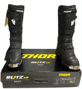 3410-2221 Thor Blitz Xp Atv Boots Black Size 10