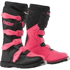 3410-2227 Thor Womens Blitz Xp Boots Black/pink - Size 5