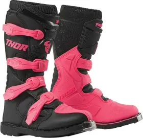 3410-2230 Thor Womens Blitz Xp Black Pink Boots Size 8 3410-2230 Thor Womens Blitz Xp Black Pink Boots Size 8