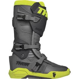 3410-2751 Thor Gray/fluorescent Yellow Radial Mx Boots -