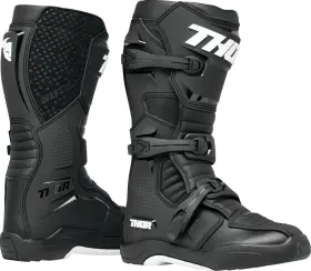 3410-3073 Thor Blitz Xr Boots Black/white Size 7 Durable Off-road Riding