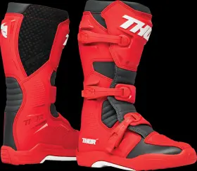 3410-3117 Thor Blitz Xr Boots - Red/charcoal Size 15