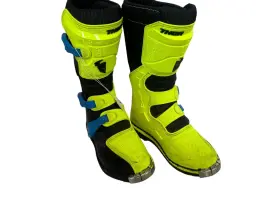 3411-0506 Thor Sd Blitz Xp Dirt Bike Boots - Black Mx Sole Us Size Youth 04