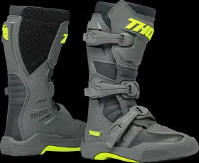3411-0739 Thor Youth Blitz Xr Boots - Gray/charcoal Size 2