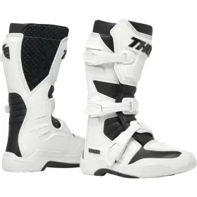 3411-0749 Thor Youth Blitz Xr Boots - White/black Size 5 3411-0749 Thor Youth Blitz Xr Boots - White/black Size 5