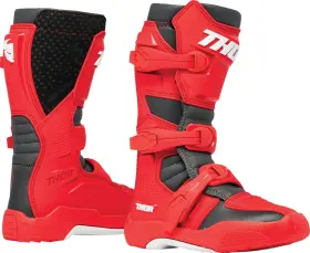 3411-0757 Thor Youth Blitz Xr Boots Red/black Size 6