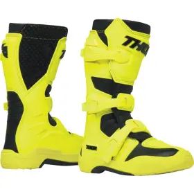 3411-0760 Thor Blitz Xr Youth Boots Acid/black 2 Yellow