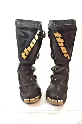 958864 Thor Evolution Boys Mx Leather Motorcycle Boots Size 1 8 Inch