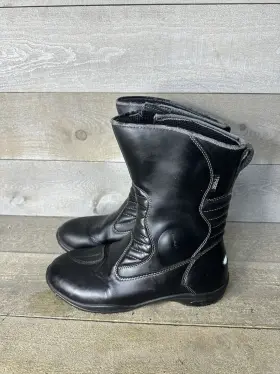 29229 Tour Master Solution Motorcycle Boots Mens Sz 9 M Waterproof Road Riding Black
