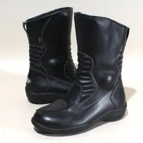 85-809 Tourmaster Womens Tour Master Solution Boots Size 6 Waterproof Motorcycle Road Boot Black