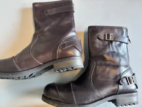 Mbts17317 Triumph Classic Dadlington Brown Leather Motorcycle Boots Men 46 Eu 12 Us