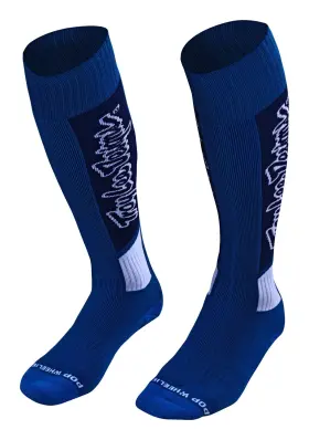 864892012 Troy Lee Designs Thick Gp Motocross Sock Coolmax Vox Blue S/m Us Sizes 6 - 9 Men
