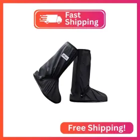 8542055279 Ushth Black Waterproof Rain Boot Shoe Cover With Reflector 1 Pair Small