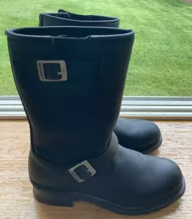 1440 Xelement Footwear Mens Ftthe Classicft Black Engineer Motorcycle Leather Boots - Used