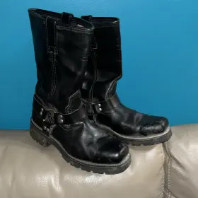 42053 Xelement Footwear 1443 Mens Black Ftriderft 13-inch Leather Harness Motorcycle Boots Sz 10