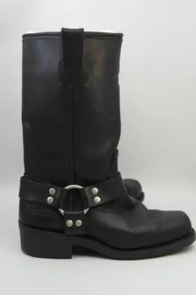 2442 Xelement Footwear 712996144988 Womens Black Classic Full Grain Leather Harness Motorcycle Size 8