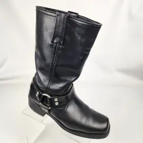 Lu1442 Xelement Mens Motorcycle Boots Lu 1442 Black Leather Water Repellent Size 8.5