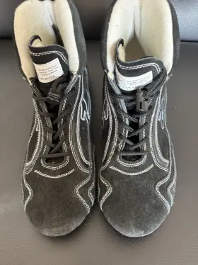 Zr-30 Zamp Racing Shoes Size 7 Black Suede Motorsport Race Zr-30 Zamp Racing Shoes Size 7 Black Suede Motorsport Race