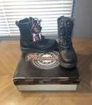 Milwaukee Motorcycle Black Leather Biker Boots (MB216) Freedom Flex Women's 9C New. Price: $69.99.