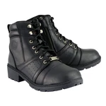 Milwaukee Leather Women's Black Lace-up Motorcycle Rider Boots With Side New. Price: $139.99.