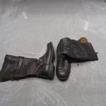 Harley Davidson Women 8 Moto Boots Brown Leather Studded Cyndie Knee Tall Riding Pre-owned. Price: $99.00.