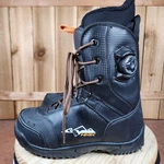 Hmk Team Boa Snowmobile Boots Mens 9 Black Leather Upper Lace System Pre-owned. Price: $73.50.