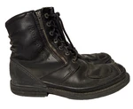 Harley Davidson Leather Motorcycle Riding Boots Mens 11.5 Black Logo Lace & Zip Pre-owned. Price: $50.90.