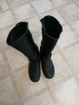 Black Biker Boots Pre-owned. Price: $37.99.
