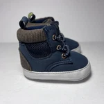 First Steps Baby Boots Shoes Size 0-3 Months Blue/brown Pre-owned. Price: $6.00.