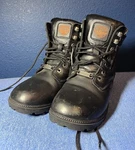Milwaukee Leather MBL9320W Women's Black Wide-width Lace-up Motorcycle Boots Pre-owned. Price: $36.99.