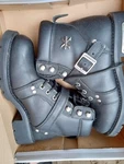 (h) Xelement Biker Boots Women's Size 9M Ultimate Lace Up Buckle Leather 2469 New. Price: $65.00.