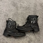 Men Harley Davidson Skull Black Leather Riding Boots Pegabar Solid Toe 98301 Pre-owned. Price: $39.99.
