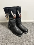 Harley Davidson Eagle Harness Motorcycle Biker Riding Boots Steel Toe Men 11 New. Price: $149.98.
