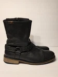 Harley-davidson Mens 13 Constrictor Black Leather Motorcycle Boots Zip 95276 Pre-owned. Price: $89.00.