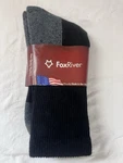 New Fox River Red Toe Boot Socks Black Size Large Made In Usa. Price: $15.50.