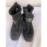 Joe's Jeans Black Suede Leather Ankle Boots Moto Buckle Women's Size 5.5M Pre-owned. Price: $26.31.