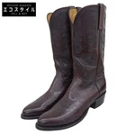 Lucchese Lone Star Calf Western Boots Men's Burgundy 1/2D M1021.R4 10.5 #0509 Pre-owned. Price: $760.31.