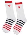 Thor White With Red And Black Stripes Logo Crew Socks S/m Pack (3431-0854) New. Price: $25.95.
