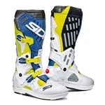 Sidi Atojo Srs Ce Mx Boots Motocross White/blue/yellow Fluo New. Price: $313.52.