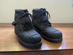 Joe Rocket Outbreak Black Motorcycle Boots Men's Size 8 W/ Locking Strap Pre-owned. Price: $56.00.
