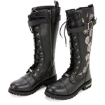 Hot Leathers Ladies Black Knee High Wild Roses Boots(womens Size 10) New. Price: $179.96.