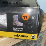 Brp Ski-doo Snowmobile Tec+ Boots Black Men's Size 9 Or 10 New. Price: $160.00.