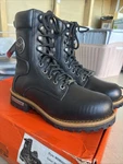 Milwaukee Leather MBM9095 Men 7.5 Black Logger Lace-up Boots With Side Zipper New. Price: $119.99.