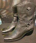 Harley Davidson Women's Black Leather Boots 84964 Inside Zip Square Toe Sz 8.5 Pre-owned. Price: $20.00.