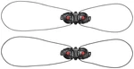 Sidi TECNO-3 Push Double System Pair Black New. Price: $99.99.