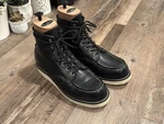Red Wing Moc Toe Boots 9075 Black Harness Men 8.5 Pre-owned. Price: $225.00.